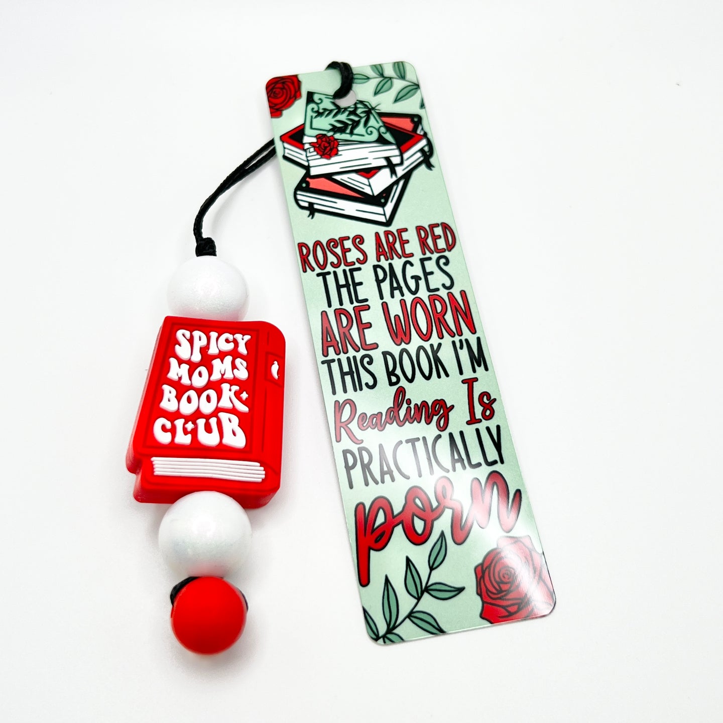 Roses, Pages, P**N Bookmark w/Beads